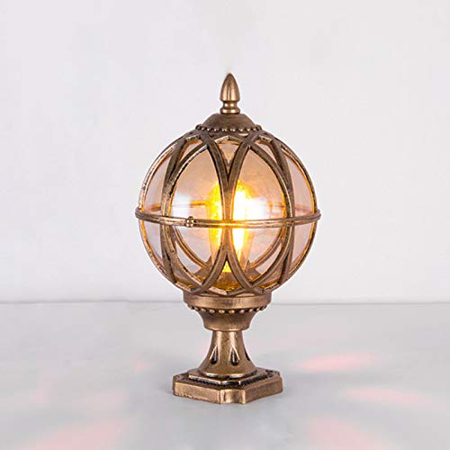 Poteau de lampe métallique E27 étanche contre la rouille extérieure - 5