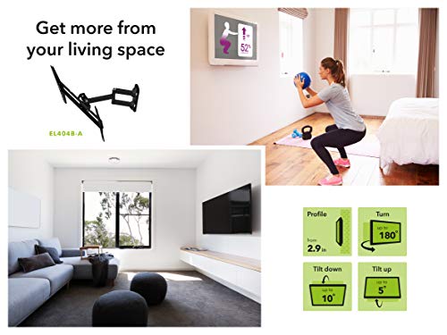 Avf El404B-A Multi Position, Full Motion, Long Extension Tv Wall Mount, Black, For Most 25”, 28”, 30”, 32”, 37”, 39”, 40”, 42”, 46”, 47”, 50”, 55”, Universal Bracket And Vesa 50X50 To 400X400 #TOP6