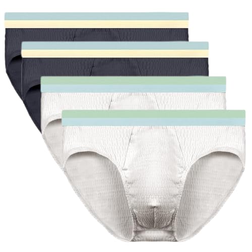 Ouruikia Men's Underwear Briefs Cotton Comfy Mens Briefs Soft Moisture Wicking Underwear Assorted Color Multipacks