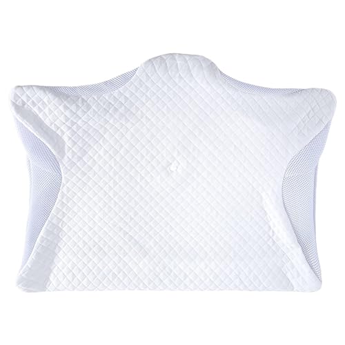 HOMCA Housse de Remplacement pour l'oreiller PL02, Taie d'oreiller de Rechange Lavable en Machine, Respirant, Blanc