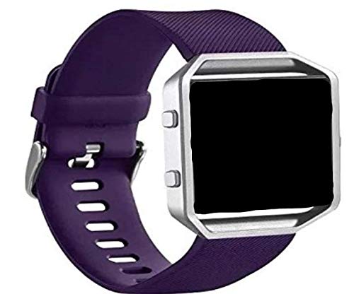 Panda Bobo Strap Compatible with Fitbit Blaze, Silicone Adjustable Replacement Sport Wrist Strap (Small, Purple) โ image 1