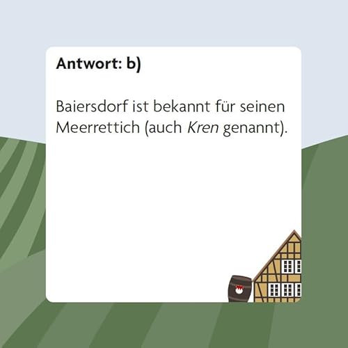Das Franken-Quiz – 66 Fragen zu Geschichte, Kultur & Kulinarik - Entdecke fränkische Städte, Bräuche & Spezialitäten - Perfekt für Spieleabende & als Geschenk für Franken-Fans