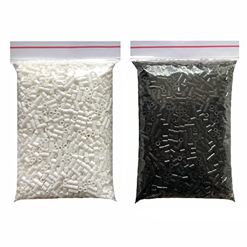 5MM White 2200pcs and Black 2200pcs Iron Beads Fuse Beads for Crafts,Handmade Decor DIY Make