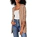 Produktbild Amazon Essentials Damen Leichte Strickjacke ohne Knöpfe (in Übergröße erhältlich), Kamelbraun Meliert, M