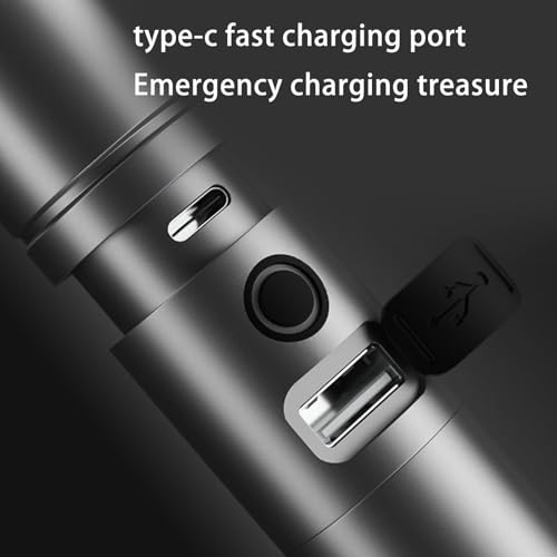 Lampe de poche multifonctionnelle LED rechargeable avec batterie de secours USB - 7