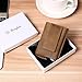 Dinghao RFID Blocking Slim Money Clip Aluminum Wallet Automatic Pop-up Card Case (Texas Brown)