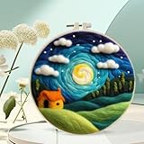 Kit de feutrage à l'aiguille : ce kit de feutrage à l'aiguille est fabriqué en laine de fibre douce, laine naturelle de haute qualité, moelleuse et douce, durable et pas facile à effondrer. C'est une activité familiale intime