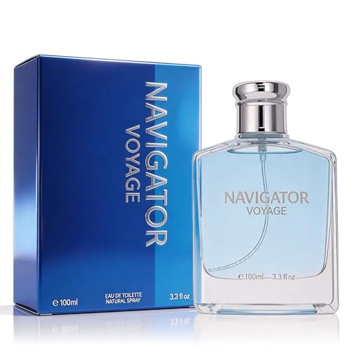 Image of AFLUXE Navigator Voyage Eau de Toilette for Men, Crisp Woody Aquatic Fresh Green Cologne, Long Lasting Clean Mens Perfume, 3.3 fl oz (100 ml)