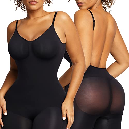 Popilush Shapewear Bodysuit for Women Tummy Control Seamless Backless Body Shaper for Dresses