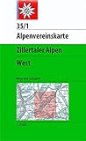  Zillertaler Alpen - West: Weg und Ski (Alpenvereinskarten)