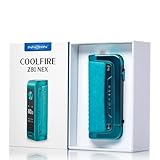 For Innokin CoolFire Z80 NEX Mod 80 W Box Vape (Turquesa) 0,96'' Pantalla TFT rosca 510 MTL/RDL Vaporizador Batería individual 18650 [Batería no incluida] Original - No Nicotine