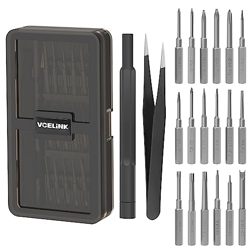 DESIGN MAGNETICO - Questo set cacciaviti elettricista include un manico in lega di alluminio con uno slot magnetico che può tenere saldamente il bit e rendere semplice raccogliere le viti piccole. Il cappuccio rotabile a 360° lo rende facile da usare con una sola mano. Inoltre,c'è una precisione di pinzetta che può facilmente bloccare le parti piccole del dispositivo