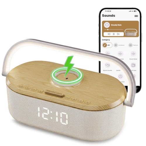 Kumezo White Noise Machine with Wireless Charger