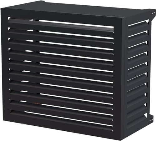 Clôture climatiseur aluminium pour terrasse et jardin moderne en ville