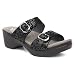 Dansko Women's Sophie Slide Sandal, Black Drizzle Suede, 39 M EU (8.5-9 US)