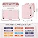 Cmezevi Reiserucksack 20L 40x20x25 cm, Flugzeug Handgepäck Kompatibel Ryanair/EasyJet, 14-Zoll Laptop Rucksack, Leichter Kabinenrucksack mit Trolley-Sleeve, für Business, Schule, Reisen - Rosa