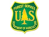 Green US Forest Service Shield Logo Sticker (forestry decal)