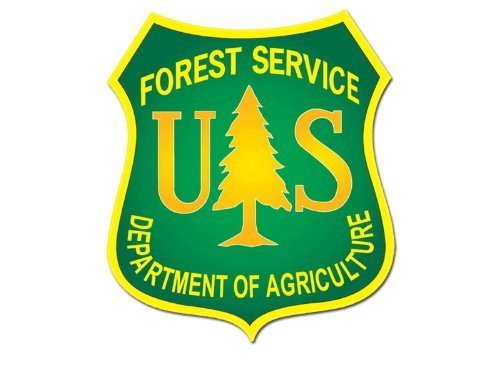 Green US Forest Service Shield Logo Sticker (forestry decal)