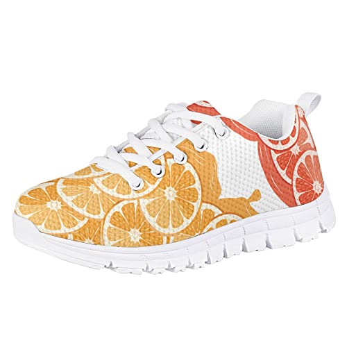 AmzPrint Tiger Print Non Slip Lace-Up Toddler Girl Sneakers Flat Lightweight Casual Running Walking Sneakers Red Size 102