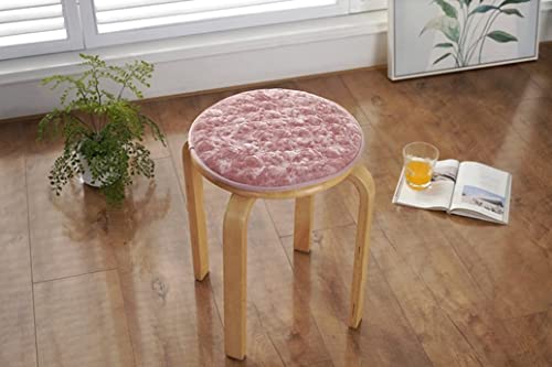 Coussin de tabouret haut rond 34 cm antidérapant avec attaches lot de 2 - 3
