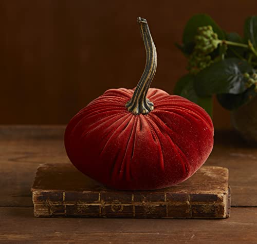Small Velvet Pumpkins Set Of 4 Includes Harvest Bronze Rust Tangerine, Handmade Home Decor, Holiday Mantle Decor, Fall Halloween Thanksgiving Centerpiece, Rustic Fall Wedding Centerpiece Decor #TOP1