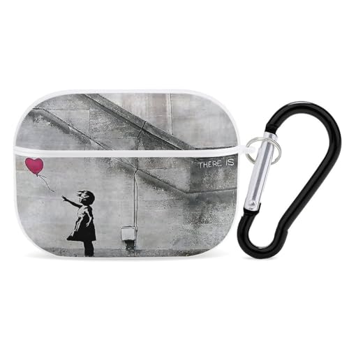 AirPods Pro�P�[�X Banksy �o���N�V�[ �O���t�B�e�B�K�[�� �Ԃ����D Airpods Pro�J�o�[ �C���z���P�[�X �ی�P�[�X ������� ���� �G�A�|�b�c�v���P�[�X �J���r�i�t�� �ϏՌ� �����h�~ ���C�����X�[�d�Ή� �v���[���g