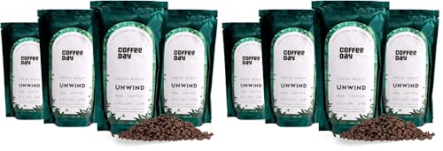 Image of Cafe Coffee Day Unwind 200 Gm Each (Pack Of 8)| Filter Coffee Powder | 80% Coffee & 20% Chicory, Medium To Dark Roast | From Chikmagalur Estates Packet
