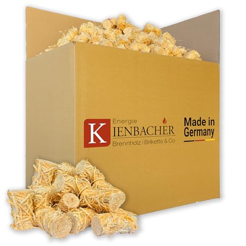 20 kg Holzwolle Anzünder natürliche Firestarter Kaminanzünder Grillanzünder Feueranzünder Fire Starter Bio-Anzünder | schnell entfacht für Grill, Pizzaofen. Smoker, Kamin & Ofen | Energie Kienbacher