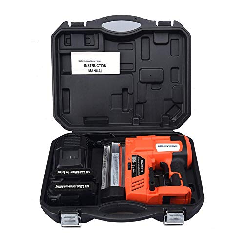 BHTOP Cordless Brad Nailer ＆Stapler 2 in 1 18Ga Heavy Finish Nail Gun with 18Volt 2Ah Lithium-ion Rechargeable Battery Air Cylinder(Charger and Carrying Case） (2Batteries) - Thumbnail 6