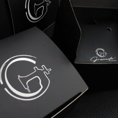 GRANADO ACESSÓRIOS, Chaveiro de Couro Maçonaria com Costura Branca e Fecho Premium - AM