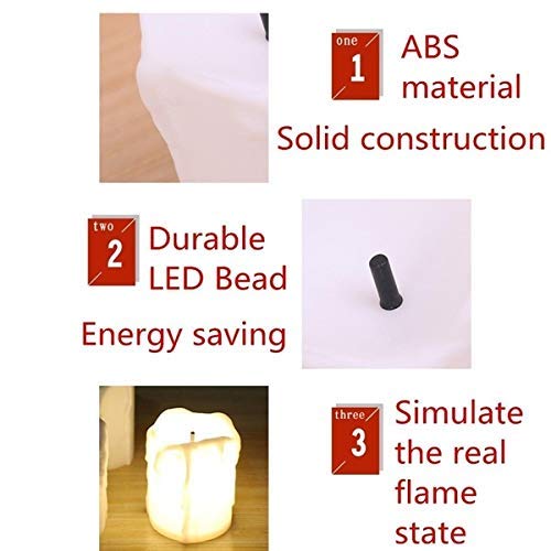 King Shine Light Candles Diwali Gift || Home Decor Birthday || Festivals ||All Purpose Gift || Operated Candle for Home Decoration (Pack of 4) 4