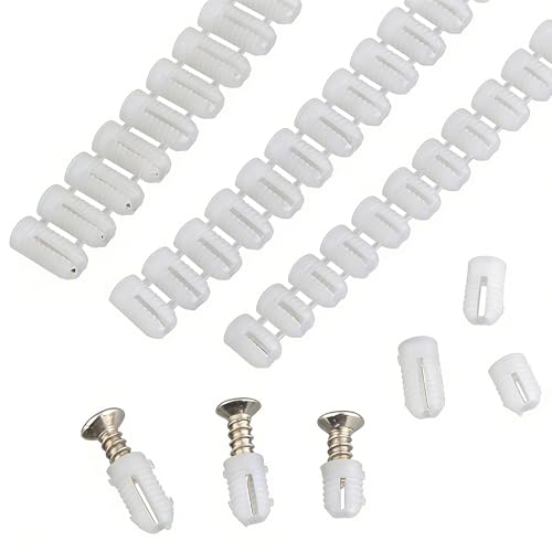 300 Pcs Plastic Expansion Dowels M4 Hinge Repair Inserts Set