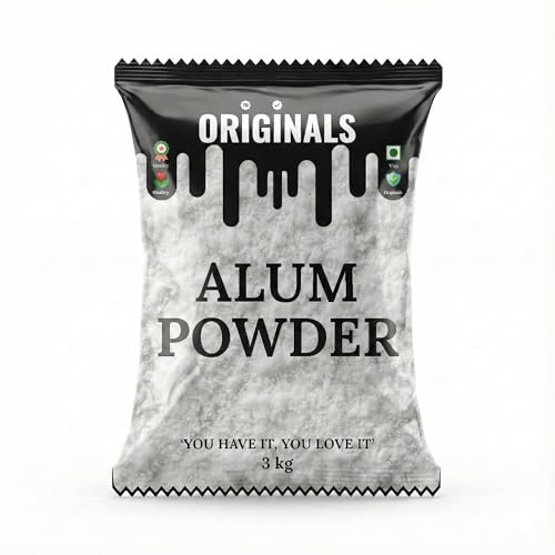 Image of Originals Pure Alum Powder (Fitkari) - 100% Pure and Safe for Face, Skin, Acne, Shaving, Teeth 3 kg