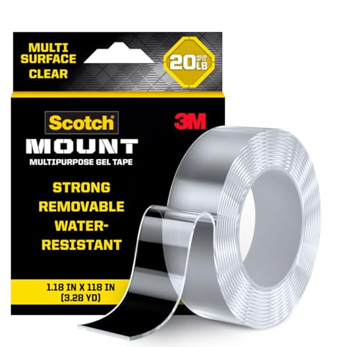 Scotch-Mount Multi-Purpose Gel Tape, Double-Sided Tape for Heavy Duty Applications,