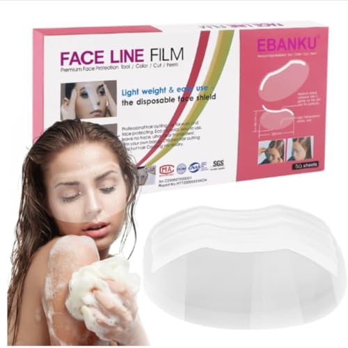 EBANKU 100 PCS Shower Visors Eyebrow Eyelash Face Shield for Shower Upgrade