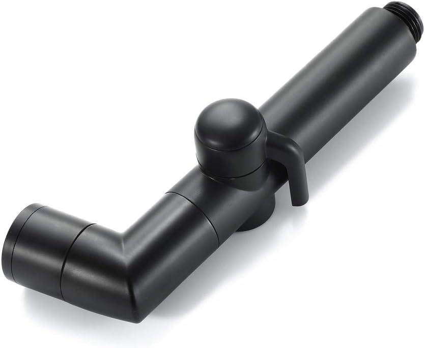 HandheldSprayer for Toilet, Dual FunctionFaucet Single Cold Water Diaper Sprayer for s Attachment with Hose and Bracket Holder,Black(Black)