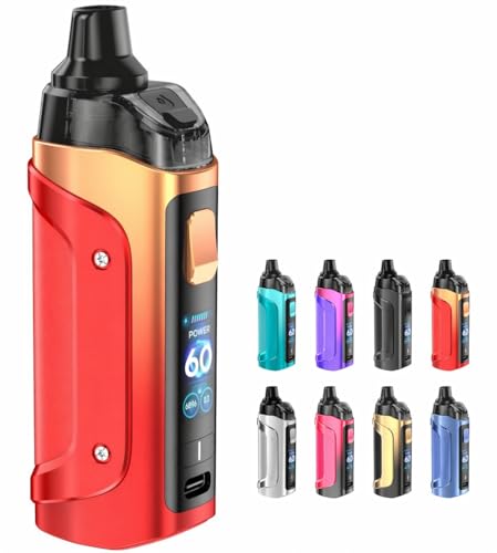 �M�[�N�x�C�v Aegis Boost 3 Pod �X�^�[�^�[�L�b�g Mod Kit 3000mAh (Max 60w) 5ml �C�[�W�X �u�[�X�g3 �|�b�h �d�q�^�o�R Vape �x�C�v (Sunset Red)