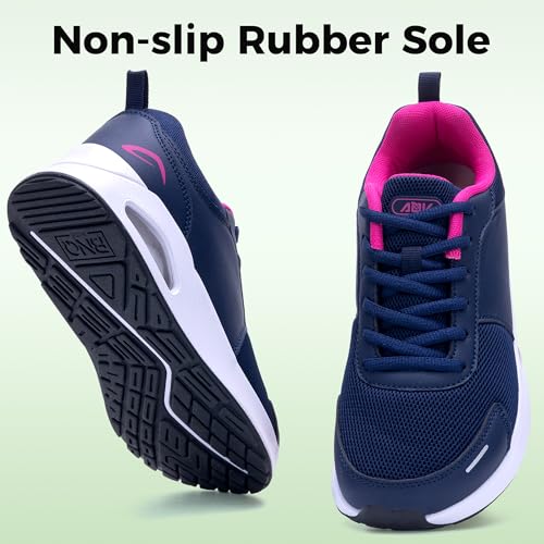 Image of IIV Women Wide Toe Box Walking Shoes Arch Support Running Tennis Sneakers Plantar Fasciitis Shoes
