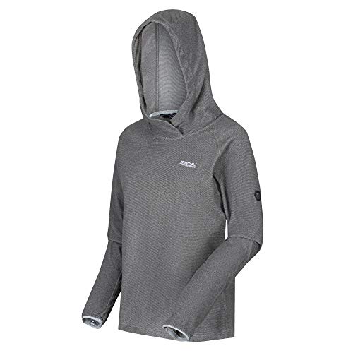 Regatta Womens Montes Hooded Sweatshirt, Ltstl/Black, XL EU