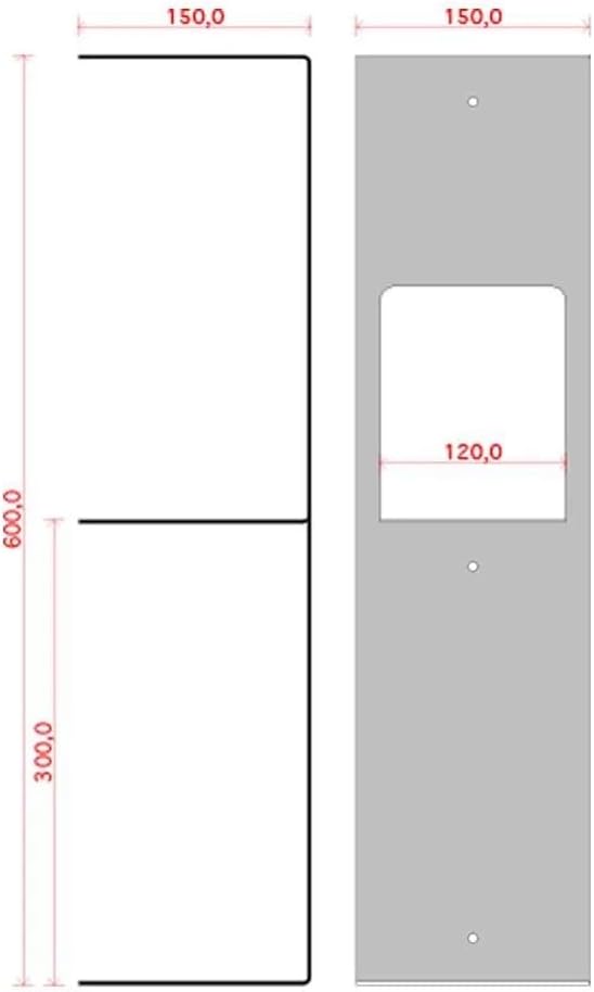 TEEbooks Bookshelf - Vertical Bookcase 60 cm, White