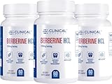 Clinical Effects Berberine HCL - Pure Berberine 1200mg - Liver Support - Vegan Supplement - 3 Pack - Made in the USA