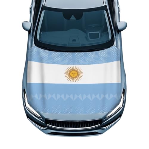 Image of Argentina Car Hood Cover Stretchable Polyester,Engine Cover,Elastic Fabrics Can be Washed,Car Bonnet All-Season Protection