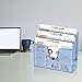 Acrimet Horizontal Triple File Folder Holder Organizer (Clear Blue Color)