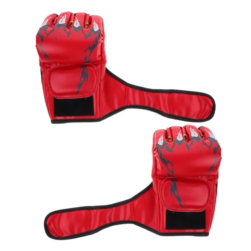 TOYANDONA Halbfingerlose Kickboxhandschuhe Für Training Und Leichte Workouts Muay-Thai-Handschuhe Für Karate Taekwondo Powerlifting Kampfsporttraining