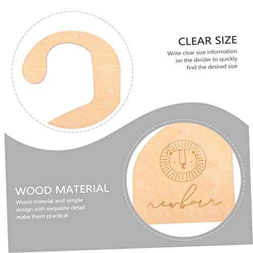 Toyvian 20 Unidades Divisória De Guarda-roupa Divisores De Tamanho De Roupas De Bebê Organizadores D