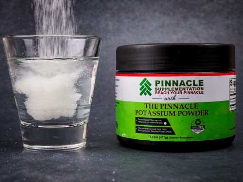 Pinnacle Potassium Citrate Powder, Potassium Powder Supplement, Mineral Supplement, Keto Electrolyte Powder, Supports Hydration Balance And Leg Cramps, 100% Pure, No Fillers, No Additives (437 G) #TOP6