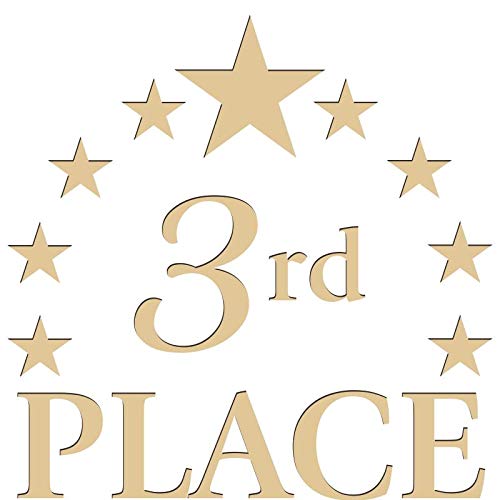 Crown Awards Third Place Plaques, Custom Engraved 3rd Place Trophy Plaque Award, Great Customizable Third Place Recognition Gift Prime