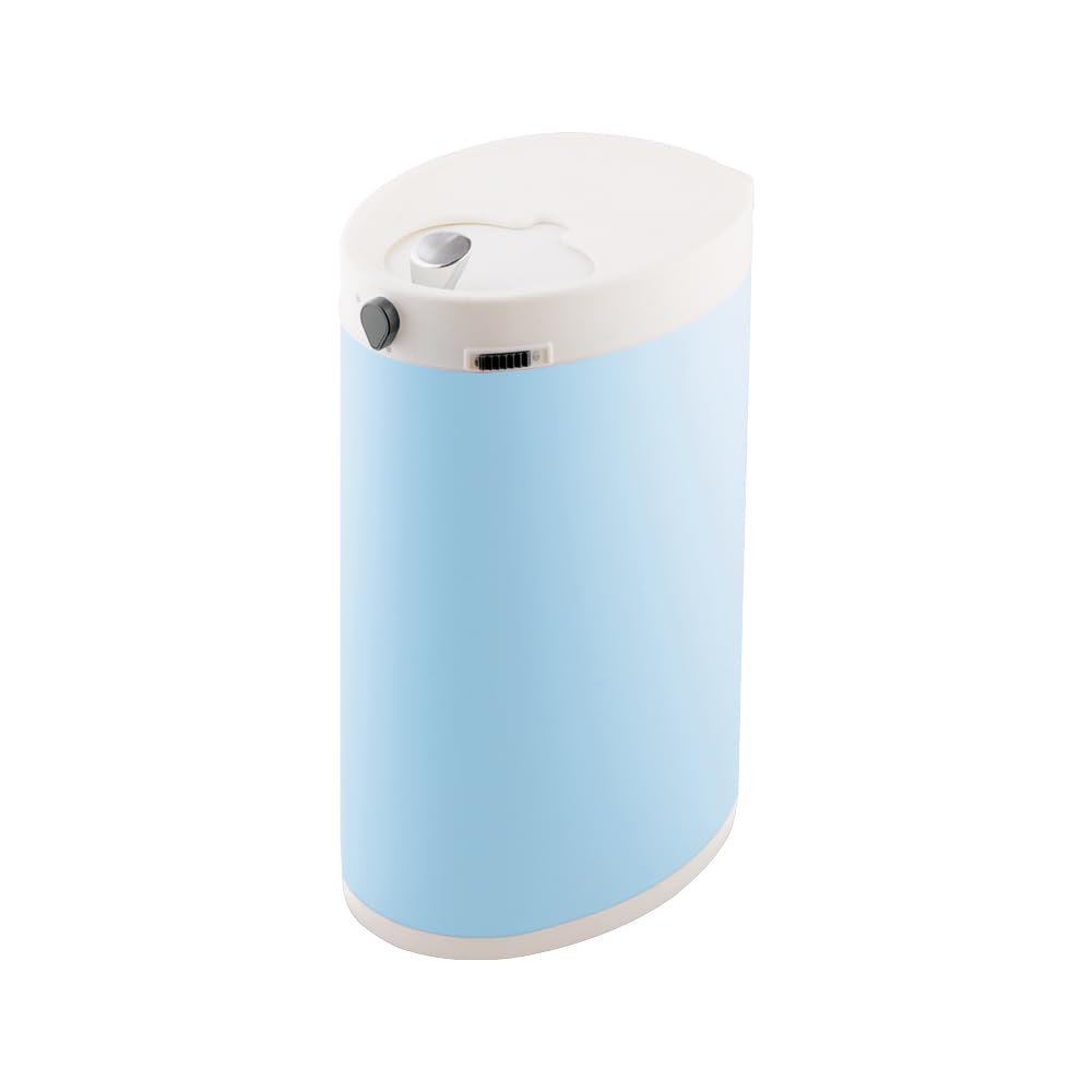 Cubo de pañales para bebé, inodoro, con tapa, puede contener hasta 50 capas, papelera de pañales, basura para habitación de bebé, habitación de bebé, habitación de la madre, azul