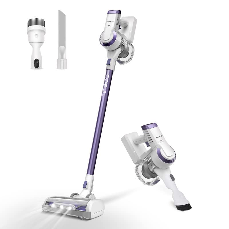 Tineco A10 Dash Aspiradora Escoba Sin Cable, 350W Motor Digital, Filtro HEPA, Batería de Litio, 3 en 1 Aspiradora Portátil Inalámbrica, Cepillo LED,...