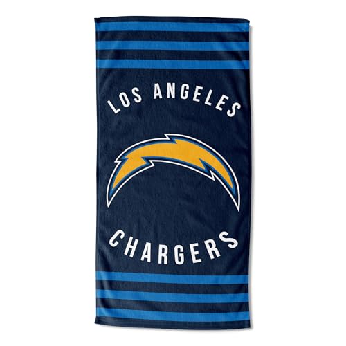 Image of Northwest NFL Los Angeles Chargers Unisex-Adult Beach Towel, 30 inch x 60 inch, Stripes
